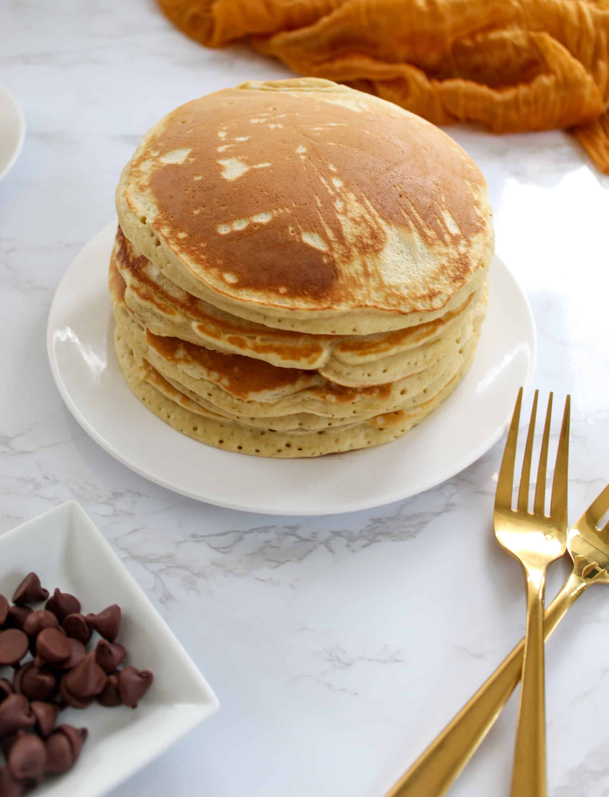 Fluffy Pancakes Without Baking Powder Oh So Foodie