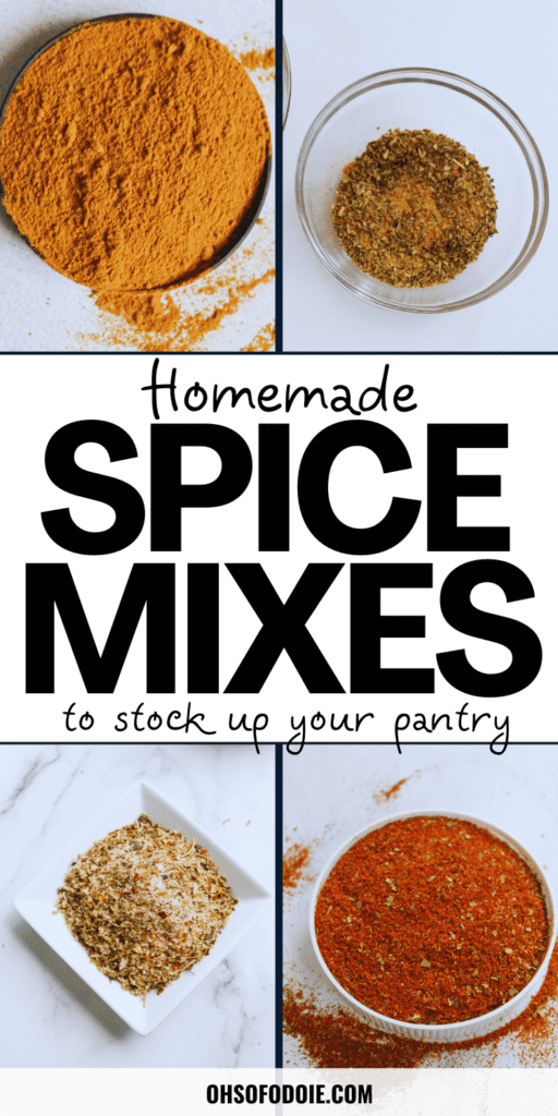 homemade spice mixes