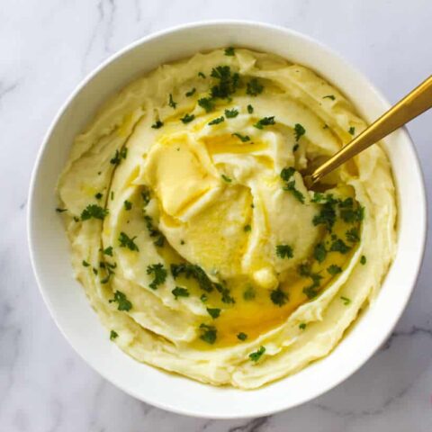Mashed Potatoes With Cream Cheese - Oh So Foodie
