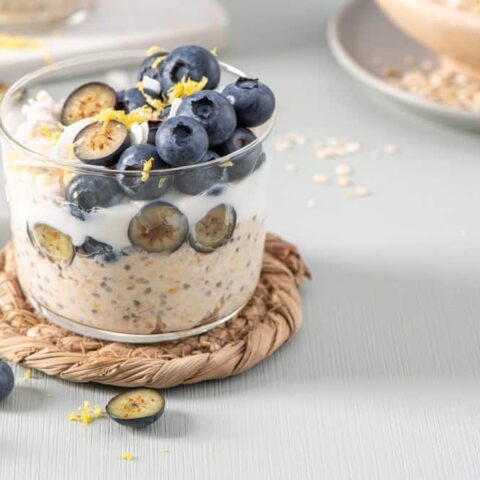 blueberry lemon overnight oats recipe