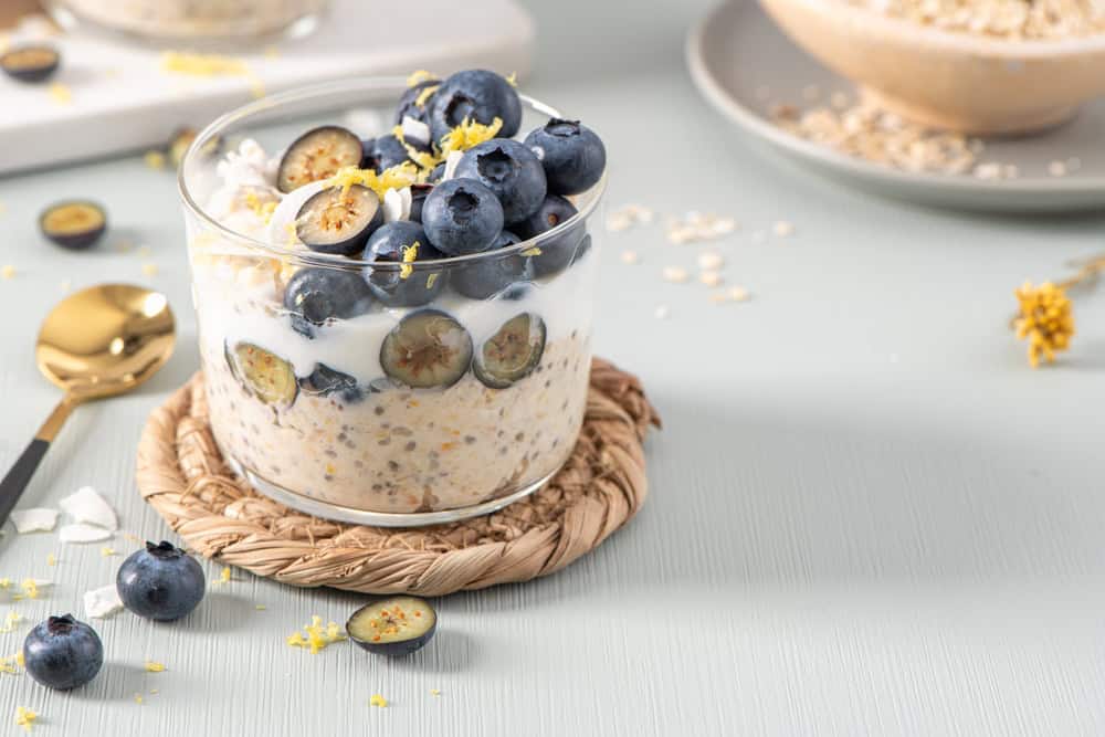 blueberry lemon overnight oats recipe