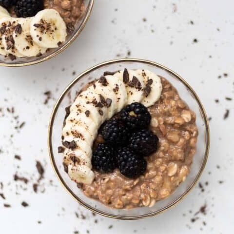 Chocolate Protein Overnight Oats recipe