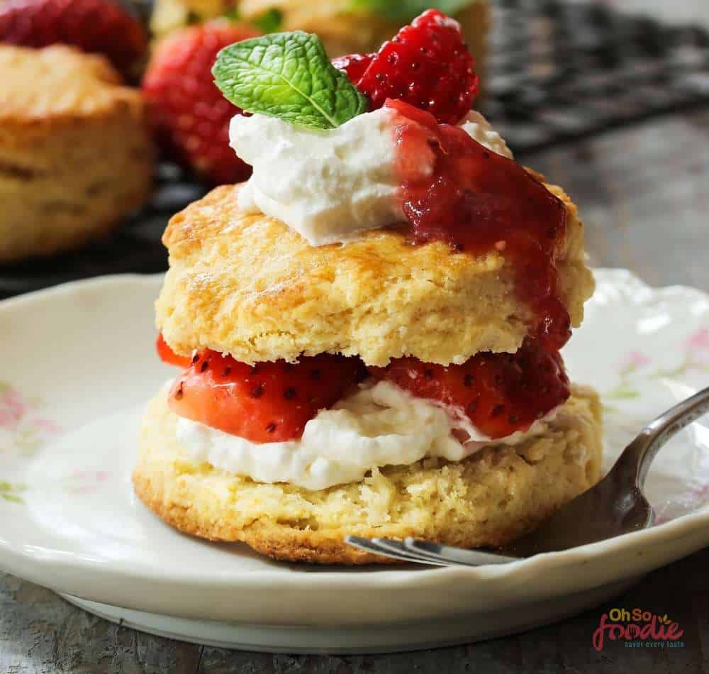 homemade strawberry shortcake
