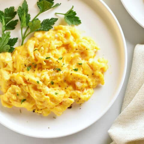 Cottage Cheese Scrambled Eggs